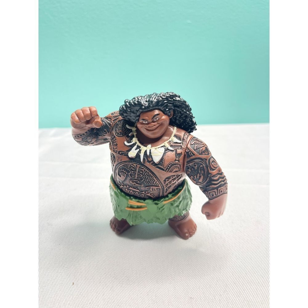 Disney Moana Tribal Warrior Figurine 4" - Fierce and Captivating‎